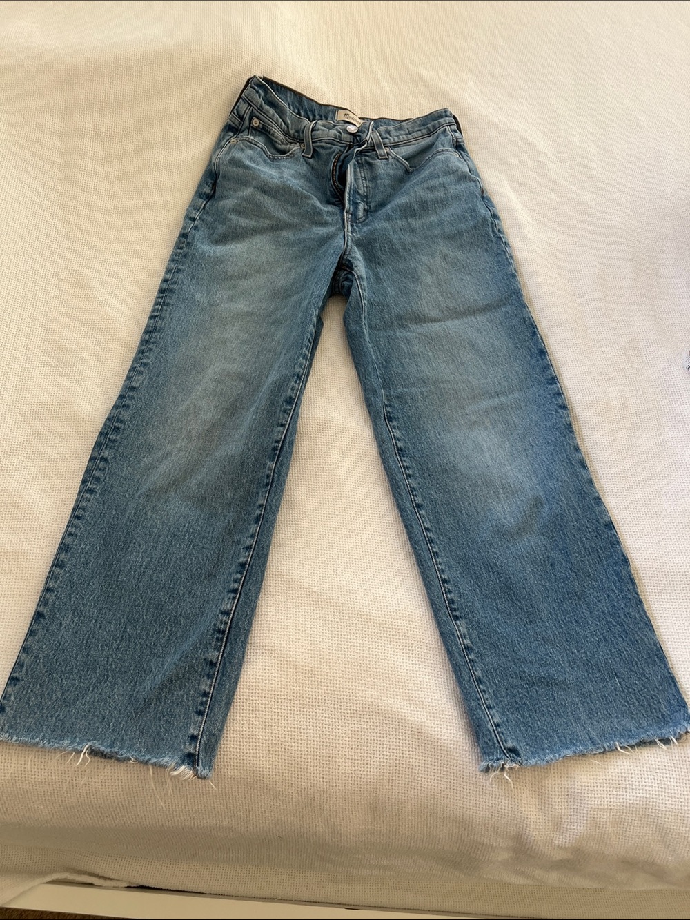 Madewell Women's Wide-Leg Jeans in Medium Blue Wash